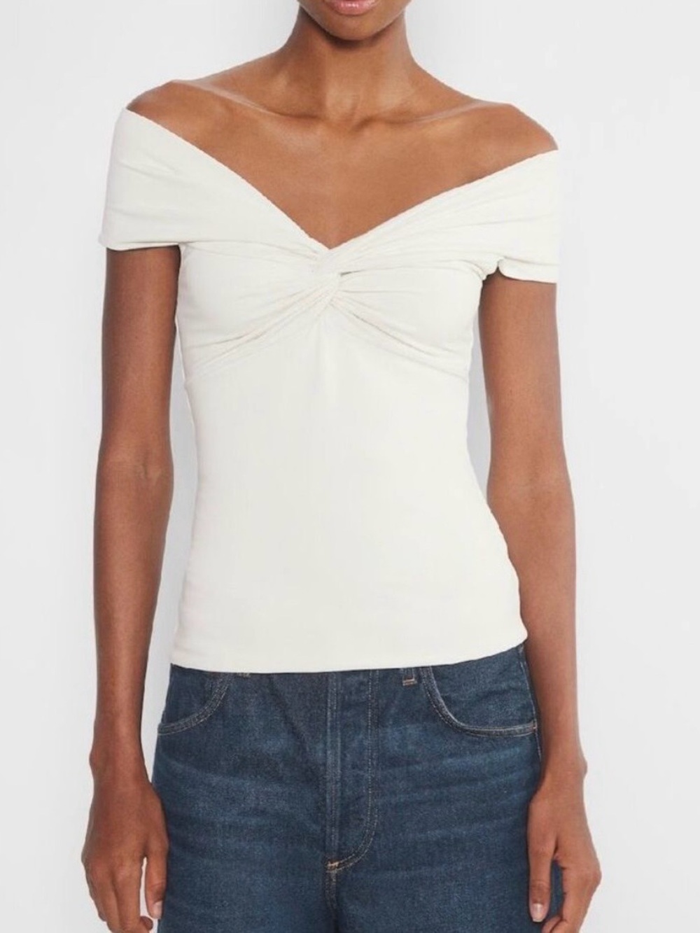 Aritzia Contour Twist Off The Shoulder Top - Size M
